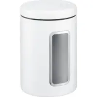 Wesco Classic Line Voorraadbus met Venster | 2 Liter | Metaal - Mat wit | Voorraadpot