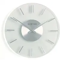 Nextime Wood Wood Small tafelklok grijs - NeXtime
