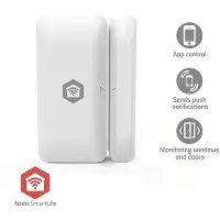 Nedis SmartLife Slimme Deur/Raam Sensor | Zigbee 3.0 | Batterij Gevoed | Android / IOS | Wit