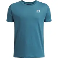 Under Armour T-shirt blauw Jongens/Meisjes Katoen Ronde hals Logo - maat 164