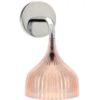 Kartell E Wandlamp Transparent Pink
