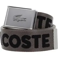 Lacoste Gürtel - Jaquard Gurtband - Morel Noir - - 100 cm - Gürtel