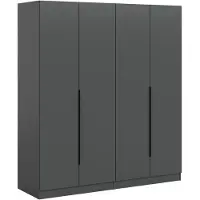 Furnilux Modulaire Garderobekast Combinatie - Twee Hoge Kasten Met Ruime Opslag - 160x180x52cm