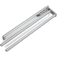 Sotech 2 stuks draaibare Handdoekhouders TED 2-armig EV1 geanodiseerd (aluminium, 450 - 730 mm, uitschuifbaar) telescopisch uittrekbaar geschikt voor badkamer of keuken