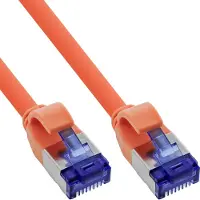 InLine SFTP CAT6a slimline flexibele netwerkkabel | TPE LSZH | oranje | 30 meter