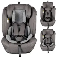 X-adventure X Adventure Autostoel Premium Groep 1/2/3 9-36 kg (76 tot 150 cm) - Vanaf 12 maanden tot 12 jaar - Gordel - i-Size - Meegroei Autostoel - Grijs