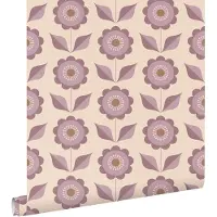 ESTAhome behang bloemen paars - 50 x 900 cm - 130980