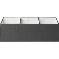 Exacompta 2x Bureau organizer 4 vakken OfficeByMe - Zwart - 68601E