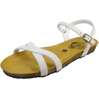 Plakton Sandalen met riem 'Fran Date' wit