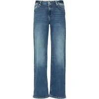QS Stretch jeans CATIE Wide Leg in blauwe wassing