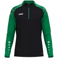 Jako Sonic Ziptop Heren - Zwart / Groen | Maat: XXL