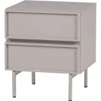 Woood Tours Ladekast/ Nachtkastje 2 Lades Melamine/ MDF - Zand