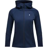 Peak Performance Vest Women Rider Essentials Midlayer Zip Hood Blue Shadow Blue Shadow-L