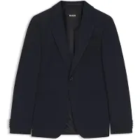 BOSS Slim-fit colbert van wasbare stretchwol Maat 52