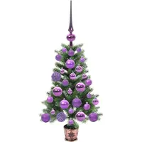 vidaXL Kerstboom met 150 LED met standaard Groen 65 cm PE