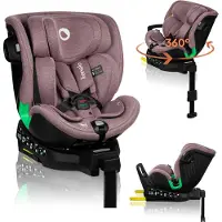 Lionelo - Harmony i-Size - autostoel - 360' draaibare basis - brede zitting - Achterwaarts gericht tot 105 cm (18 kg)