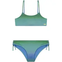Shiwi Girls Liv Bikini Set Ombre Glitter Green Ombre Glitter Maat: 170/176 | Badmode Outlet | Unisex | Blauw