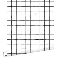 ESTAhome behang geblokt motief zwart wit - 53 cm x 10.05 m - 131272