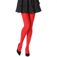 Bellivalini Dames Panty - 100 DEN - Medium gloss - Polyamide - BLV-FI-1003 - Rood - S