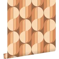 ESTAhome behang retro ornamenten terracotta - 50 x 900 cm - 131590