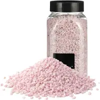 Home & Styling decoratie stenen/granulaat - 5x - 650ml - roze - hobby steentjes