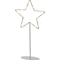 Konstsmide Kerstster op voet | | 40 cm (20 leds, Binnen, Zilver)