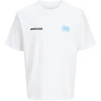 Jack & Jones JUNIOR T-shirt met backprint wit Jongens Katoen Ronde hals - maat 140