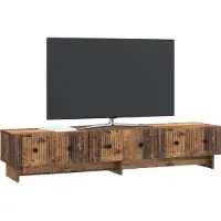 vidaXL TV Kast 147 x 34,5 x 30 cm Oud hout Bewerkt hout