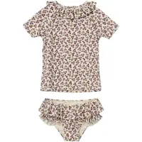 Salted Stories Meisjes Zwemkleding Sparkly Flower Set - Ecru - Maat 122/128