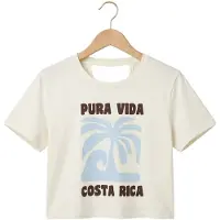 LOOXS 10sixteen T-shirt wit Meisjes Katoen Ronde hals Printopdruk - maat 128