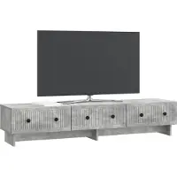 vidaXL TV Kast met lade Betongrijs 147 x 34,5 x 30 cm Bewerkt hout