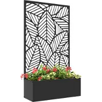 Outsunny Hochbeet Metall Schwarz