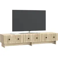 vidaXL TV Kast 147 x 34,5 x 30 cm Sonoma Eiken Bewerkt hout