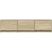 vidaXL TV-kast met LED-verlichting, 165 x 34 x 40 cm, Sonoma-eikenhout