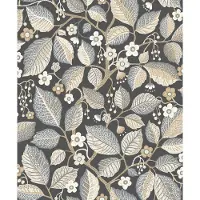 Boråstapeter Vliesbehang 7786 - Adorn - Botanisch Zwart - 53cm x 10.05m
