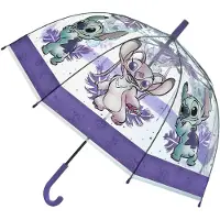 Undercover Paraplu - Kinderparaplu - Metaal frame - Paars - Transparant
