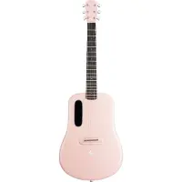 Lava Music ME 4 Carbon 38" Pink elektrisch-akoestische smart westerngitaar met Space Bag