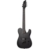 Schecter Pt-7 Black Multi-Scale Ops Satin Black Open Pore