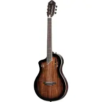 Ortega RTPDLX-ACA-L TourPlayer Series Deluxe Acacia Top Gloss Burst linkshandige E/A klassieke gitaar met gigbag