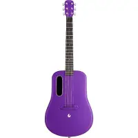 Lava Music ME 4 Carbon 38" Purple elektrisch-akoestische smart westerngitaar met Space Bag