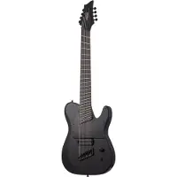 Schecter Pt-8 Black Multi-Scale Ops Satin Black Open Pore