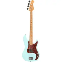 Fazley Sunset Series Piranha 4 Sky Blue elektrische basgitaar met gigbag
