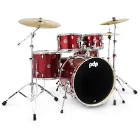 PDP Mainstage 5pc Drum Kit with Hardware Pack and Paiste Cymbals - Twisted Cherry
