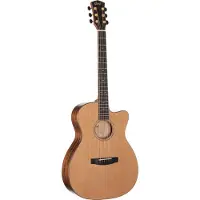 Cort Flow-OC Natural Satin elektrisch-akoestische gitaar met softcase