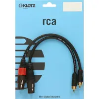 Klotz AL-RF0300 RCA naar XLR vrouwelijke kabelset 3 meter
