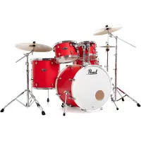 Pearl Decade Maple Pro Drum Kit w/Sabian XSRs Matte Racing Red