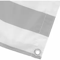 vidaXL Balkonscherm Lichtgrijs en wit 100 x 600 cm Oxford Stof