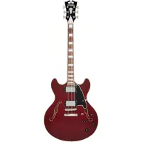 D'angelico Premier DC Burnt Red semi-akoestische gitaar