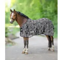 Waldhausen Vliegendeken - Zebra - Paardendeken - 215 cm - Zwart / Wit - 165 cm