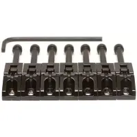 Graphtec PG 0080 B7 String Saver Floyd Rose Style Saddles 7-String Saddles voor Floyd Rose-brug, zwart (7 stuks)